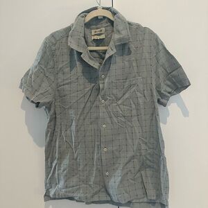 Madewell Light Blue Short-Sleeve Button-Down Shirt